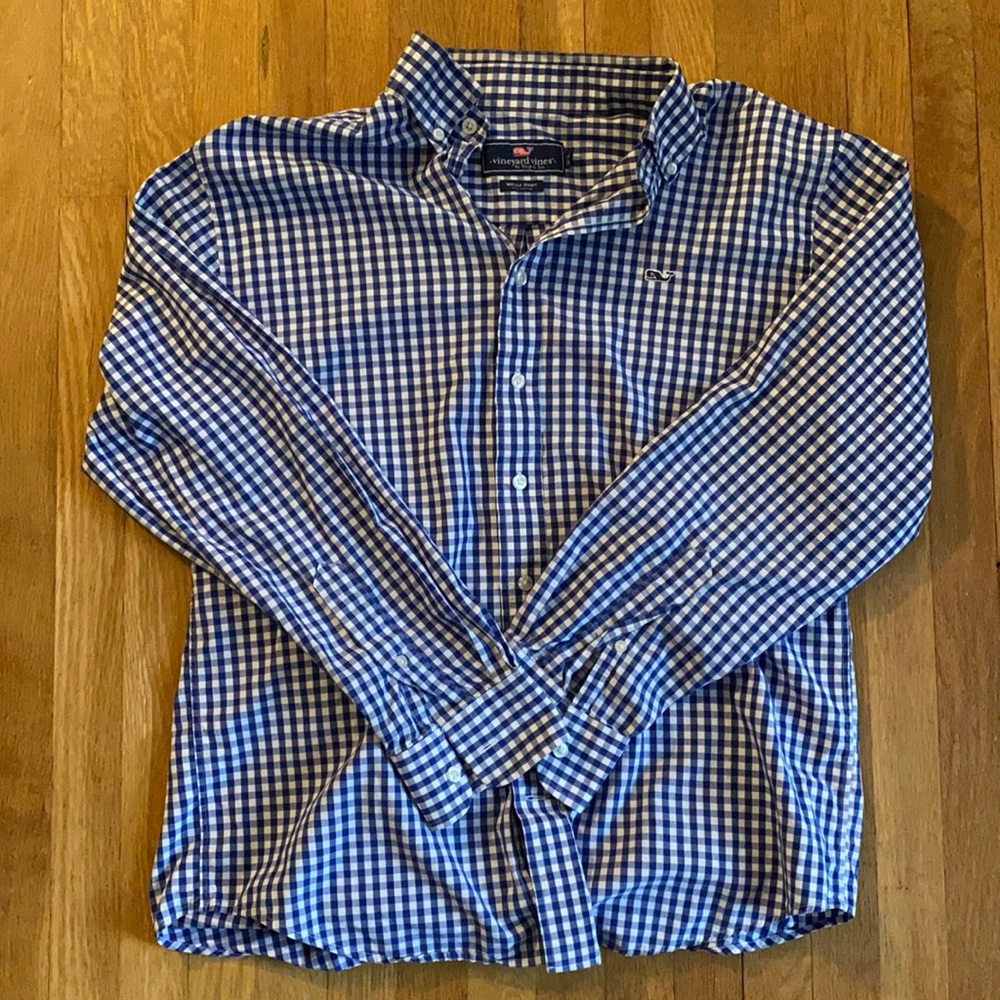 Vineyard vines gingham print shirt